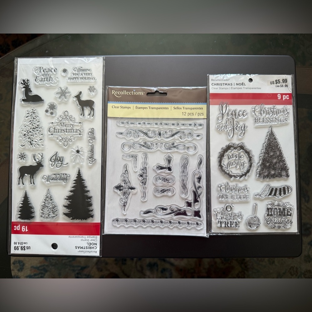 Three sets of Recollections Holiday Stamp Collections